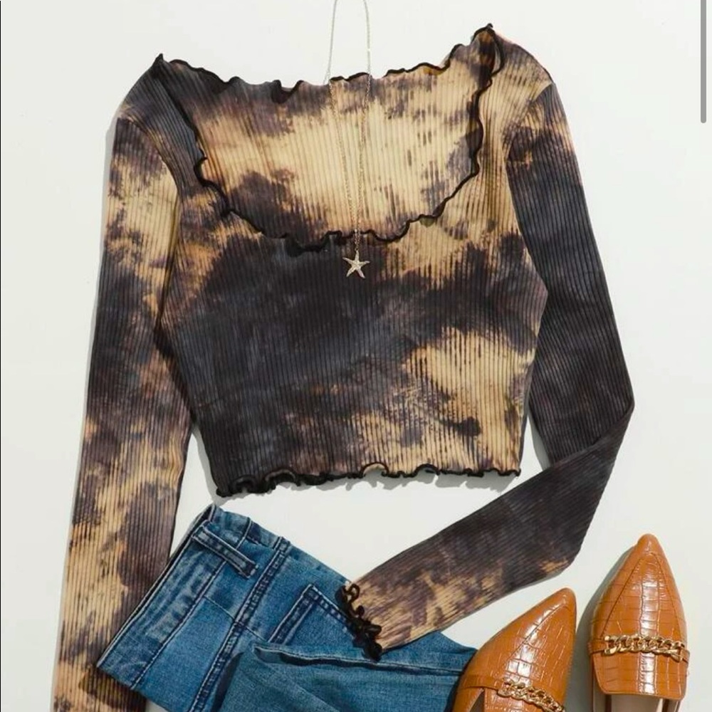 tie dye grunge crop top